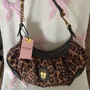 Juicy couture romance cheetah hobo bag